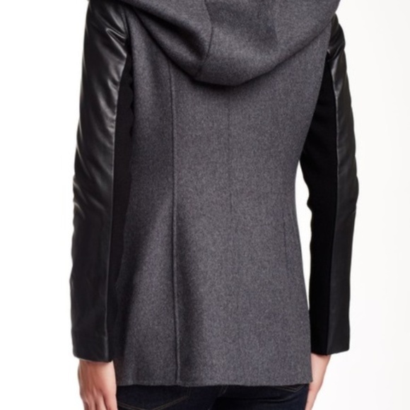 MACKAGE HOODIE DESIGNER JACKET COAT WOOL LAMBSKIN XS - Picture 4 of 8